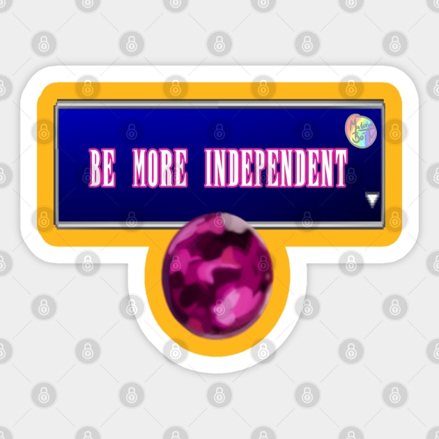 Independant - Materia Merch Sticker by Materiaboitv